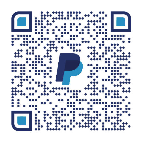 PayPal donation QR code — scan to donate on mobile